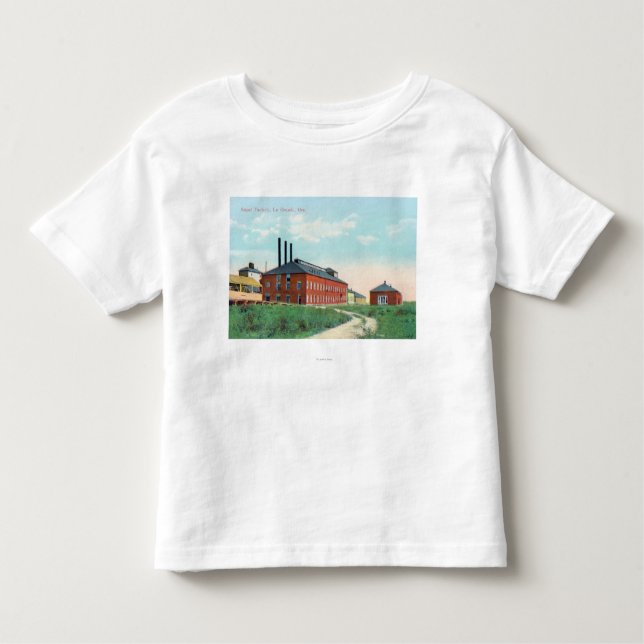 T-shirt Pour Les Tous Petits Vue extérieure de l'usine de sucre (Devant)
