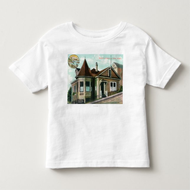 T-shirt Pour Les Tous Petits Vue extérieure de MansionSitka exécutif, AK (Devant)