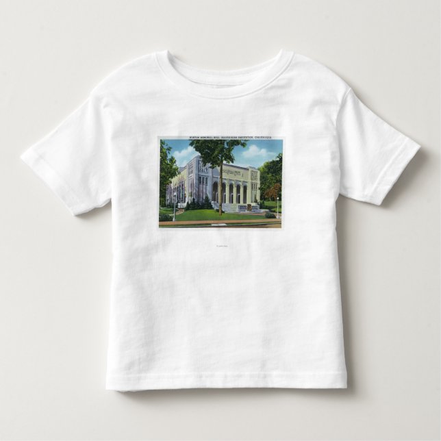 T-shirt Pour Les Tous Petits Vue extérieure de Norton Memorial Hall (Devant)