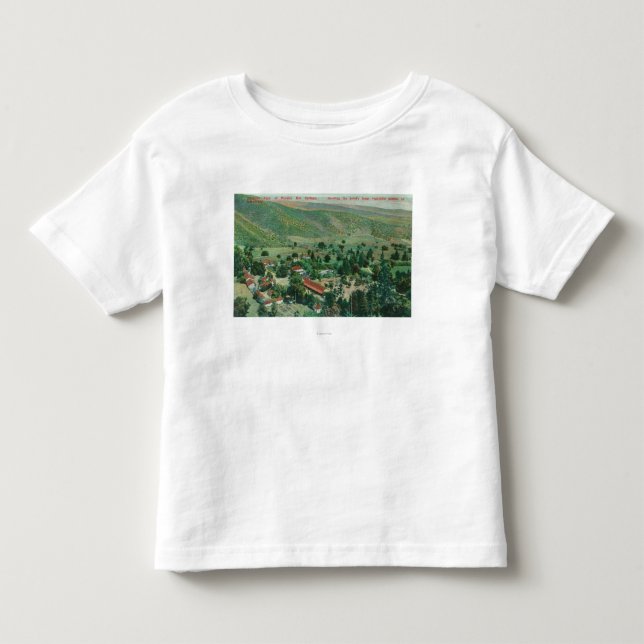 T-shirt Pour Les Tous Petits Vue extérieure de Paraiso Hot Springs et jardins (Devant)