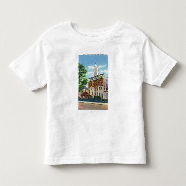 T-shirt Pour Les Tous Petits Vue extérieure de peu d'église autour de (Devant)