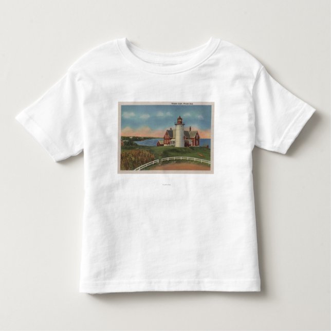 T-shirt Pour Les Tous Petits Vue extérieure de phare de Nobska (Devant)