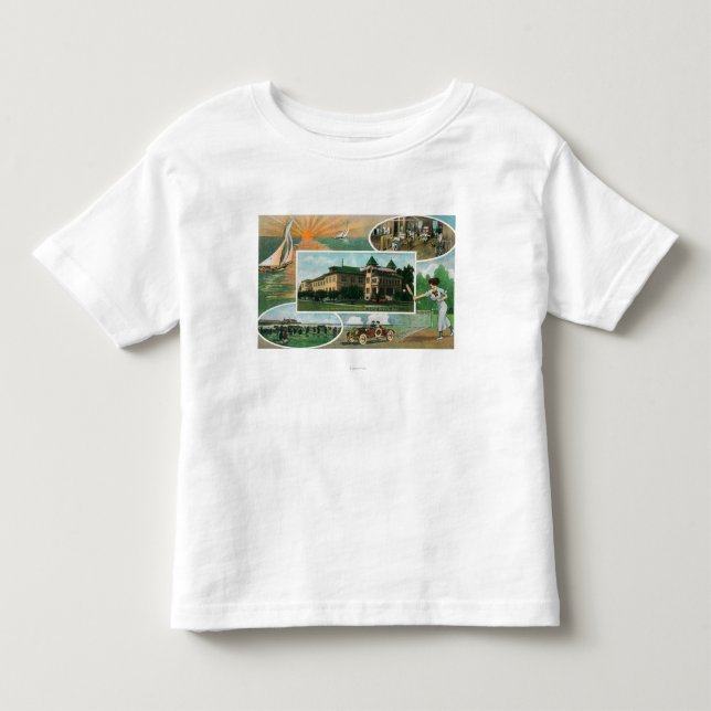 T-shirt Pour Les Tous Petits Vue extérieure de sanatorium et de vues (Devant)