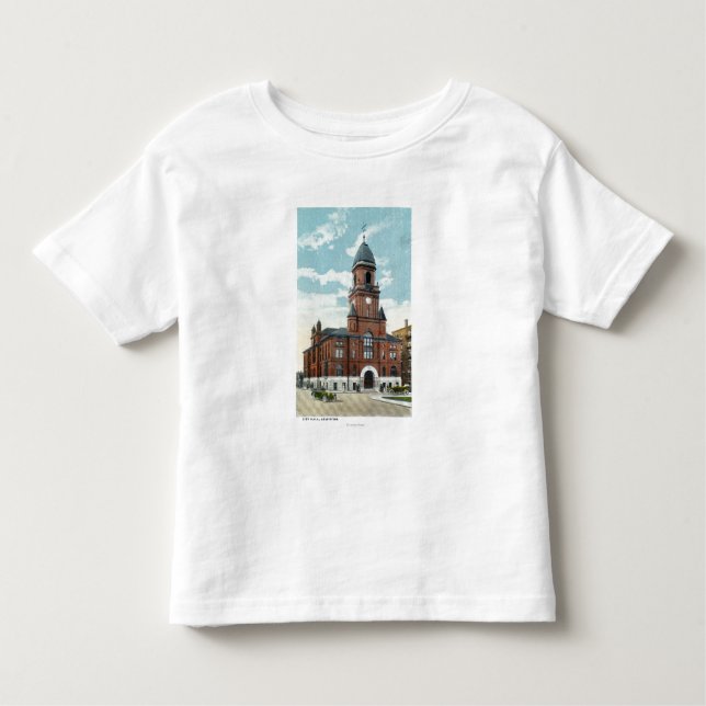 T-shirt Pour Les Tous Petits Vue extérieure de ville hôtel (Devant)