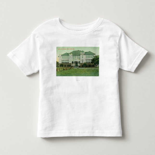 T-shirt Pour Les Tous Petits Vue extérieure d'école d'avenue de Lytton (Devant)
