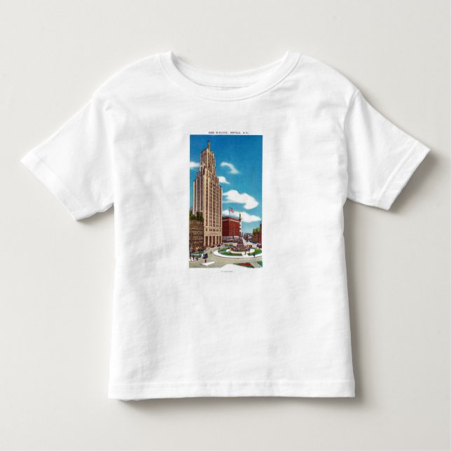 T-shirt Pour Les Tous Petits Vue extérieure du bâtiment de couche-point (Devant)