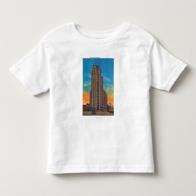T-shirt Pour Les Tous Petits Vue extérieure du bâtiment de tour d'état (Devant)