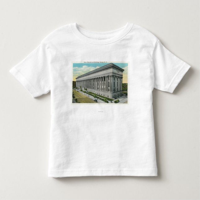 T-shirt Pour Les Tous Petits Vue extérieure du bâtiment éducatif d'état (Devant)