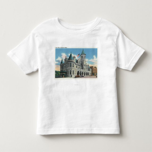 T-shirt Pour Les Tous Petits Vue extérieure du bureau de poste 4 (Devant)