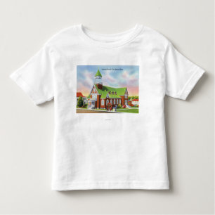 T-shirt Pour Les Tous Petits Vue extérieure du catholique de plage de York