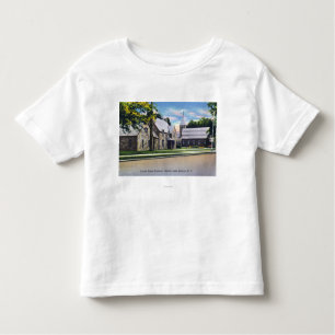 T-shirt Pour Les Tous Petits Vue extérieure du catholique sacré de coeur