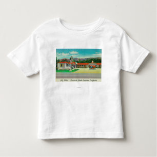 T-shirt Pour Les Tous Petits Vue extérieure du motel de golf, Montecito