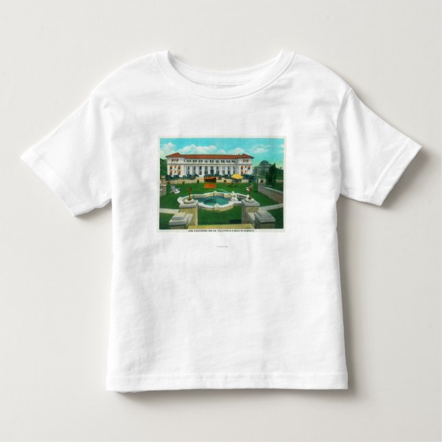 T-shirt Pour Les Tous Petits Vue extérieure du nouveau pavillon d'auberge (Devant)