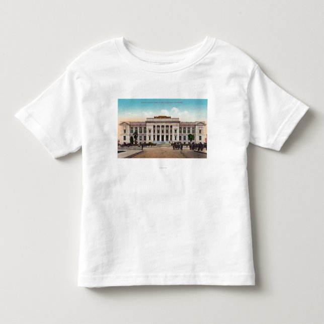 T-shirt Pour Les Tous Petits Vue extérieure du palais de justice du comté de (Devant)