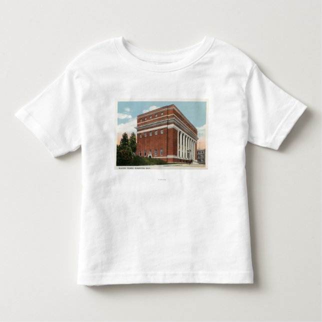 T-shirt Pour Les Tous Petits Vue extérieure du temple maçonnique 2 (Devant)