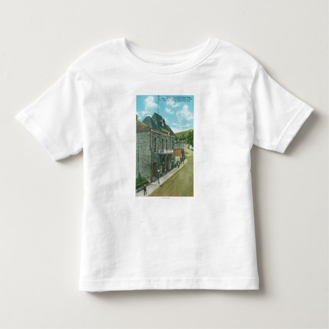 T-shirt Pour Les Tous Petits Vue extérieure du théatre de l'opéra célèbre (Devant)