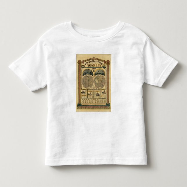 T-shirt Pour Les Tous Petits Vue imagée du monde (Devant)