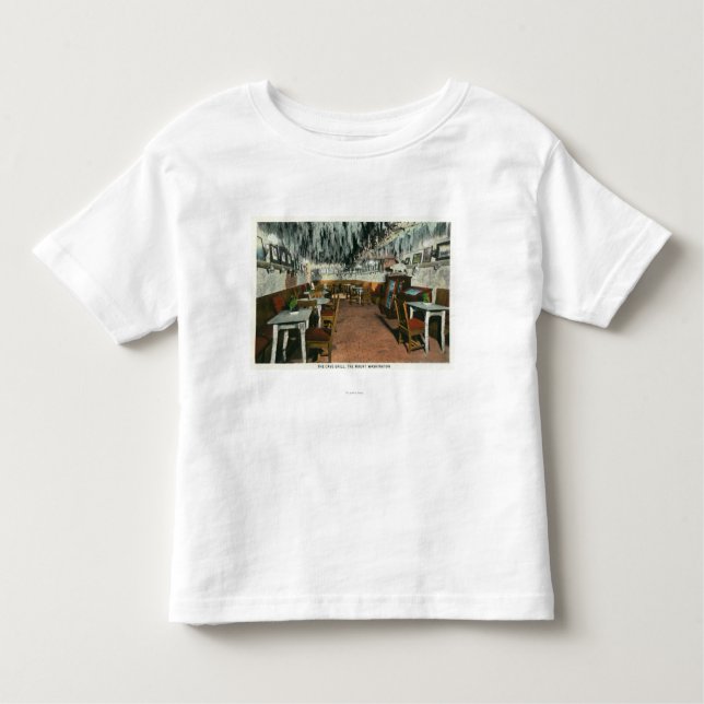 T-shirt Pour Les Tous Petits Vue intérieure du gril de caverne (Devant)