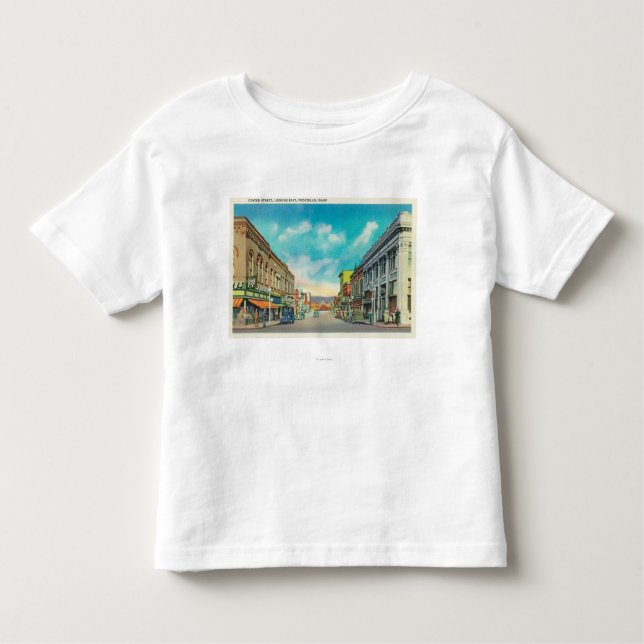 T-shirt Pour Les Tous Petits Vue orientale de StreetPocatello central, (Devant)
