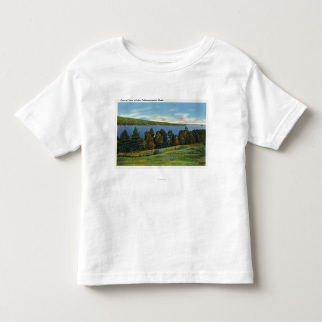 T-shirt Pour Les Tous Petits Vue pittoresque de lac Cobbosseecontee (Devant)