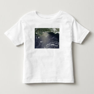 T-shirt Pour Les Tous Petits Vue satellite de la fuite d'huile