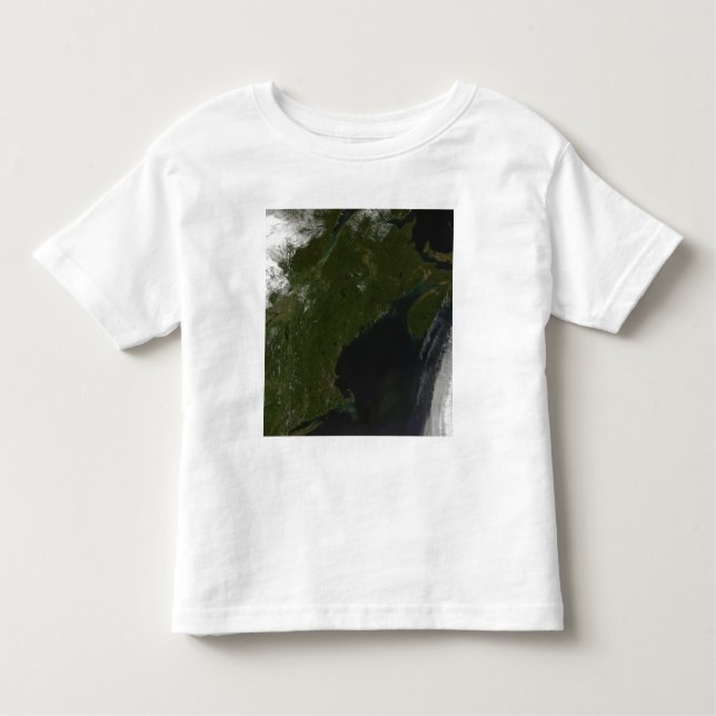 T-shirt Pour Les Tous Petits Vue satellite de la Nouvelle-Angleterre (Devant)
