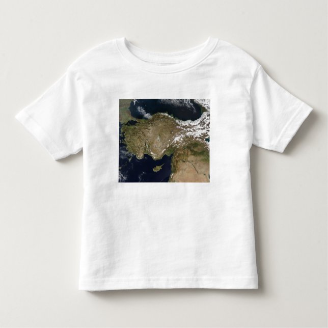 T-shirt Pour Les Tous Petits Vue satellite de la Turquie (Devant)