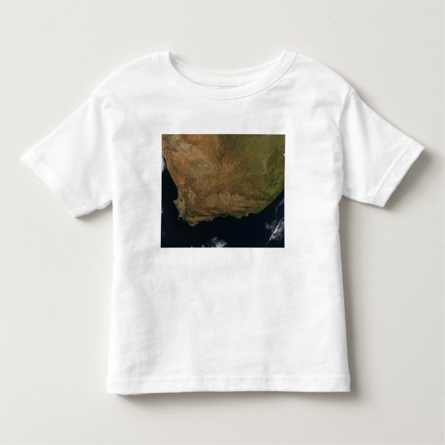 T-shirt Pour Les Tous Petits Vue satellite de l'Afrique du Sud (Devant)