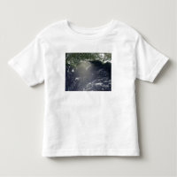 Vue satellite des fuites d'huile