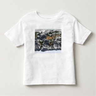 T-shirt Pour Les Tous Petits Vue satellite détaillée de la Terre