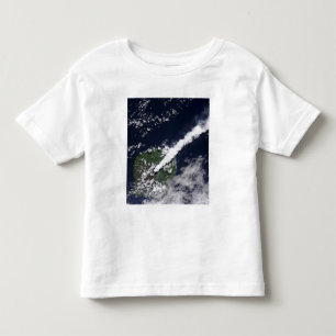 T-shirt Pour Les Tous Petits Vue satellite d'une plume épaisse et vapeur-riche