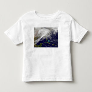 T-shirt Pour Les Tous Petits Vue satellite d'une tempête massive d'hiver