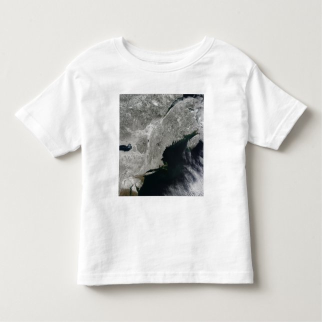 T-shirt Pour Les Tous Petits Vue satellite sur la neige (Devant)