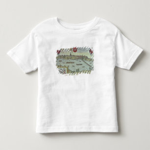 T-shirt Pour Les Tous Petits Vue sur la ville de Varsovie au bord de la rivièr