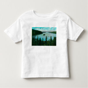 T-shirt Pour Les Tous Petits Vue verte de baie sur le lac TahoeLake Tahoe, CA