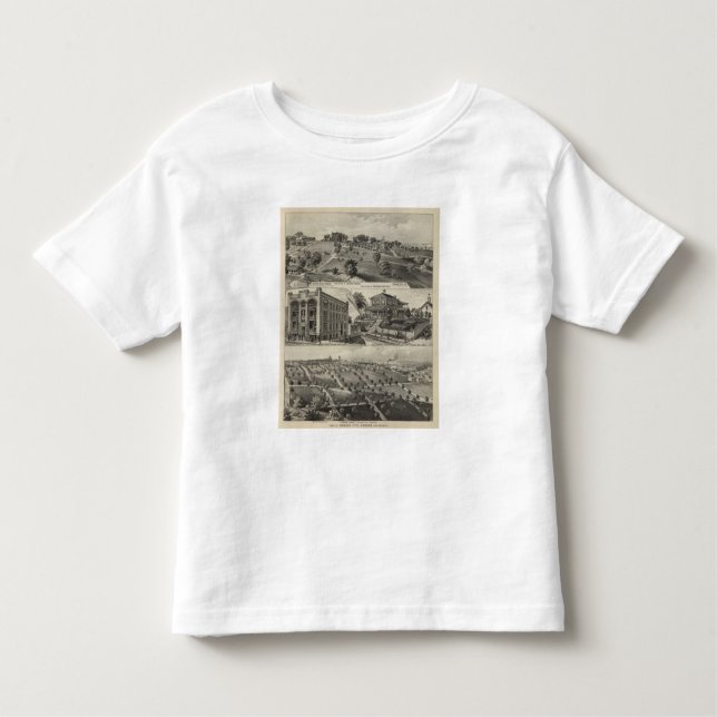 T-shirt Pour Les Tous Petits Vues de Kansas City, le Kansas (Devant)