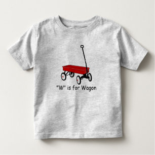 T-shirt Pour Les Tous Petits W est pour le chariot apprennent à orthographier