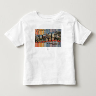 T-shirt Pour Les Tous Petits Wahpeton, le Dakota du Nord - grandes scènes de