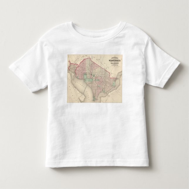 T-shirt Pour Les Tous Petits Washington DC et Georgetown (Devant)