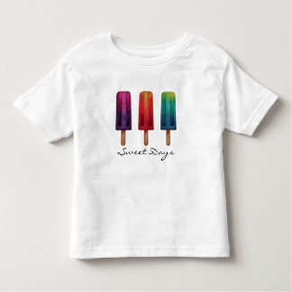 T-shirt Pour Les Tous Petits Watercolor Cute Popsicle Glaces Creams