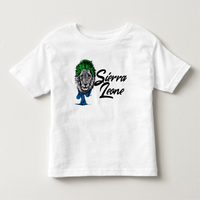 T-shirt Pour Les Tous Petits WAYout Arts Freetown Sierra Leone Drapeau Lion (Devant)