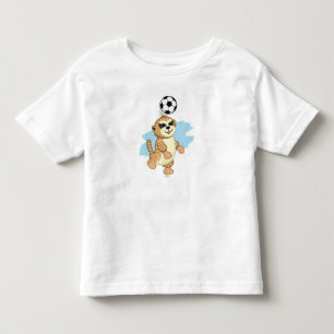 T-shirt Pour Les Tous Petits Webkinz Meerkat jouant au football