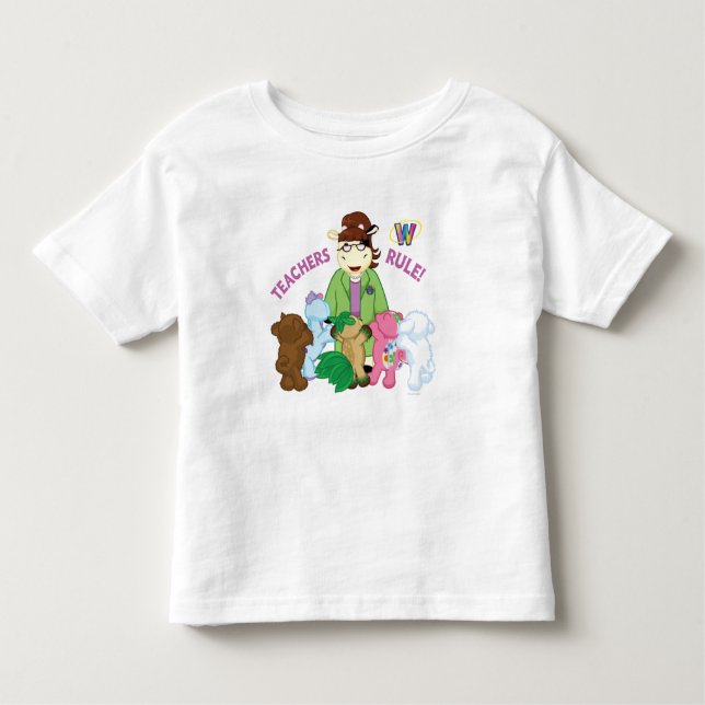 T-shirt Pour Les Tous Petits Webkinz : Règle de professeurs ! (Devant)