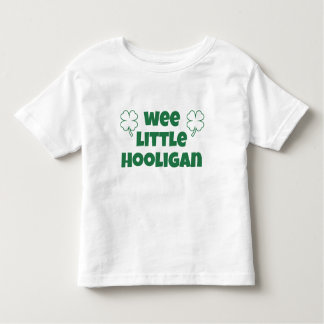 T-shirt Pour Les Tous Petits Wee Little Hooligan Toddler St Patrick's Day Green