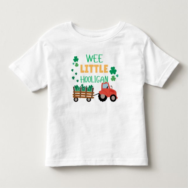 T-shirt Pour Les Tous Petits Wee Little Hooligan Toddler Tee (Devant)