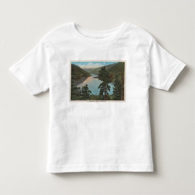 T-shirt Pour Les Tous Petits Wenatchee, WAView de lac Chelan (Devant)