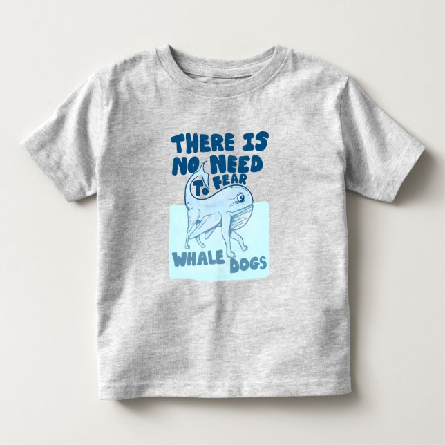 T-shirt Pour Les Tous Petits Whale Dog funny creature (Devant)