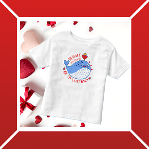 T-shirt Pour Les Tous Petits Whale You Please be My Valentine ?