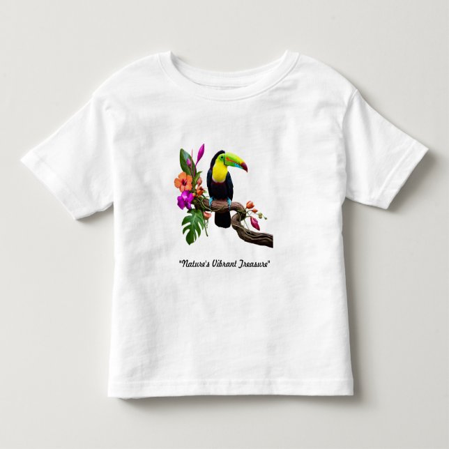 T-shirt Pour Les Tous Petits "Whimsy tropical" (Devant)