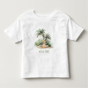 T-shirt Pour Les Tous Petits WiILD ONE Jungle Safari Lion Enfants